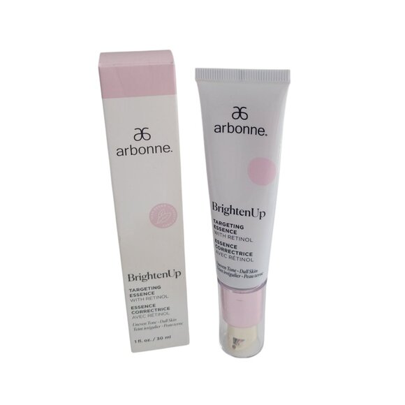Arbonne BrightenUp Targeting Essence with Retinol Uneven Tone 1oz/30ml RETIRED - Picture 1 of 8